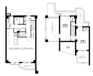 タウンシップ尾山台の物件間取画像